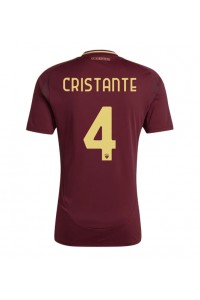 AS Roma Bryan Cristante #4 Fotballdrakt Hjemme Klær 2024-25 Korte ermer